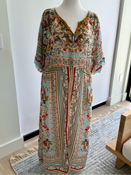 Johnny Was Dresses & Skirts - Johnny Was Light Blue Floral Paisley Maxi Dress